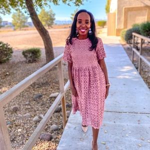 Gorgeous lace dress worn once (for the picture) from Neesees Dresses Boutique